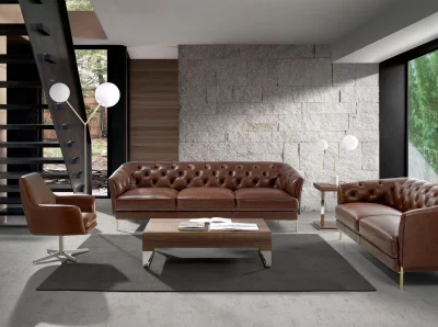 Поворотное кресло кожаное Ramiro 82X74X85 CM 6