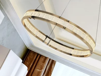 Люстра с 1 кольцом блестящее золото 60X8 CM 4