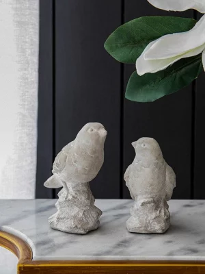 Набор из двух декоративных элементов Bird 13X8X17 / 13X8X15 CM 11