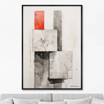 Постер на холсте Shapes and shadows 75X105 CM 6