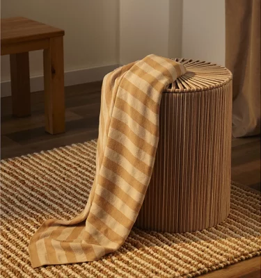 Корзина плетеная Dholak Beige Ethnic 40X40X50 CM 7