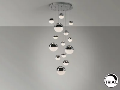 Люстра Sphere 14L хромированная D60 DIMABLE 60X180 CM 6