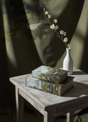 Набор из двух шкатулок в виде книг Bedivere 18X7X27 / 13X5X22 CM 3
