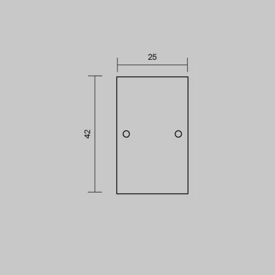 Комплектующие для профиля ALM-6542-EC серебро, 1,5 м 6