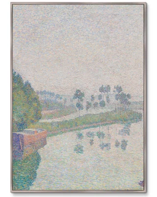Диптих Banks of the Oise at Dawn 75X105 / 75X105 CM 3
