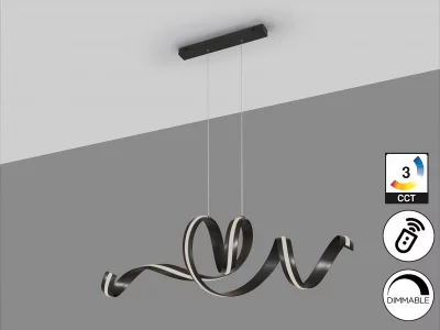 Горизонтальная LED-люстра Amara 150X53X50 CM 7