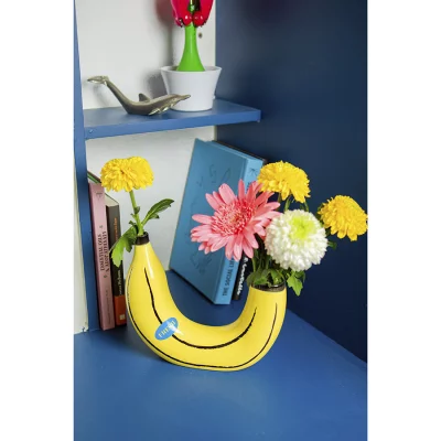 Ваза для цветов banana, 19 см, желтая 5