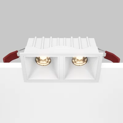 Встраиваемый светильник Alfa LED квадратный белый 15