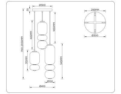 Подвесной светильник Ambrella Light LH11036 6