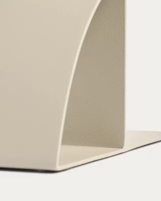 Бежевый металлический держатель для книг Mistra 16X6X10 CM 3