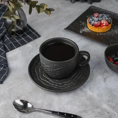 Чайная пара Black Raw Wood 300 ml 4