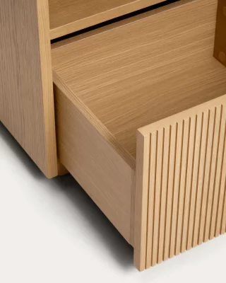 Прикроватная тумба с 1 ящиком Helvine из шпона дуба 45X40X52 CM 5