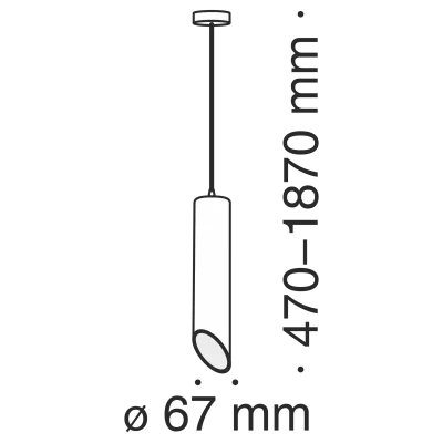 Подвесной светильник Липари 67X67X350 CM 4