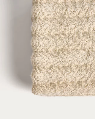 Бежевое махровое полотенце для лица из 100% хлопка Navira 30X50 CM 5
