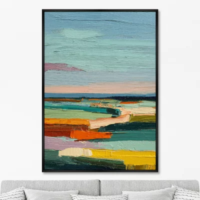 Постер на холсте The Earth Was Covered with a Colorful Blanket 75X105 CM 6