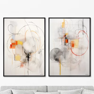 Набор из двух постеров на холсте Anima dello spazio 75X105 / 75X105 CM 8