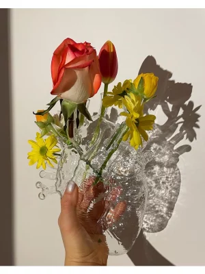 Ваза из стекла Love in Bloom 14X7X17 CM 5