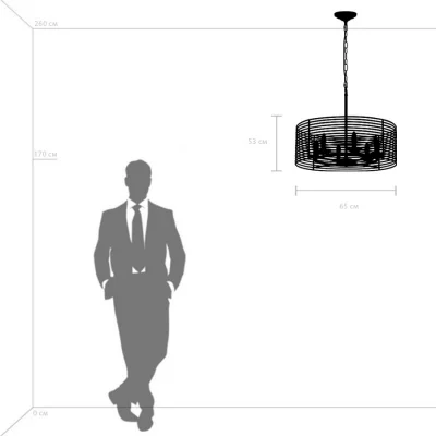 Подвесная люстра Zeta 65X65X61 CM 4