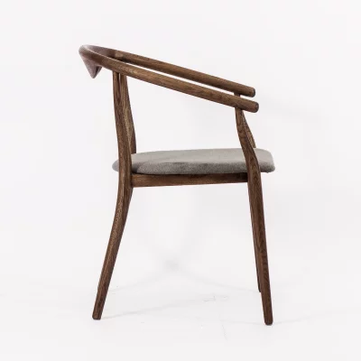 Стул Турин из дуба, тёмно-серая ткань 62X58X76 CM 3