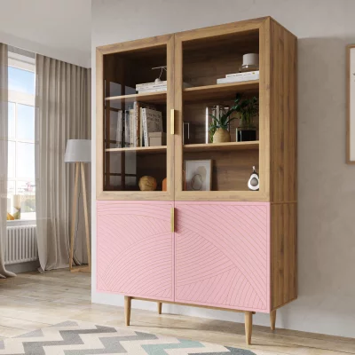 Буфет Line 120X50X180 CM pink 3