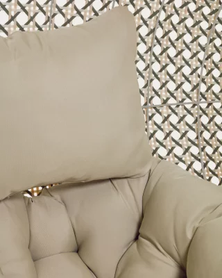 Подвесное кресло Cira из полиротанга 105X105X197 CM 4