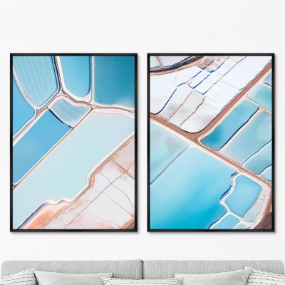 Набор из двух постеров на холсте Salt lakes 75X105 / 75X105 CM 8
