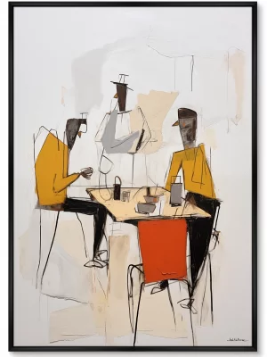 Набор из двух постеров на холсте Card players 75X105 / 75X105 CM 3