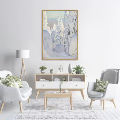 Постер на холсте Winter Landscape Kinahmi 75X105 CM 3