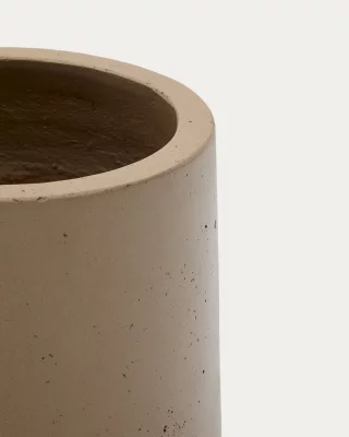 Бежевая цементная кашпо Calun 32 CM 4