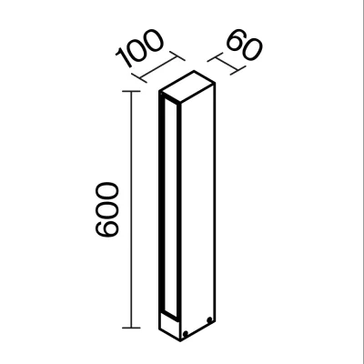 Ландшафтный светильник Хоф 10X6X60 CM 11