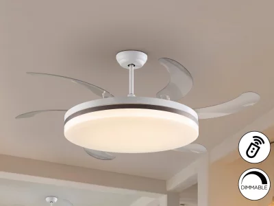 Потолочный вентилятор со светодиодной подсветкой Vento Maxi 80X55 CM 8
