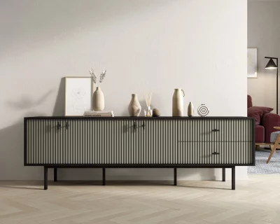 Комод с четырьмя дверками и двумя ящиками Эмерсон 190X45X60 CM 5
