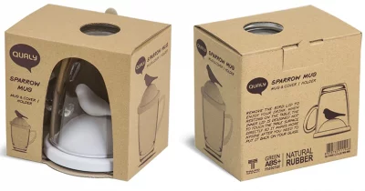 Чашка с крышкой Sparrow 200 ml белая 7