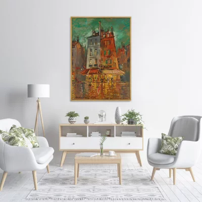 Псотер на холсте Nachtliches Paris 75X105 CM 3