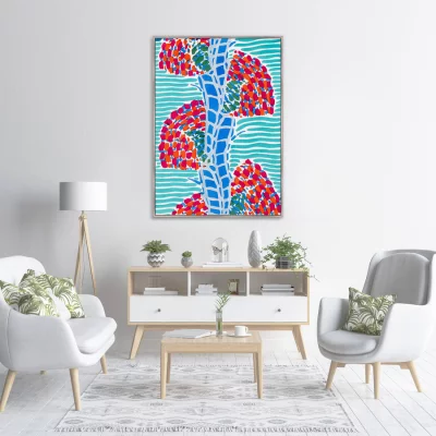 Постер на холсте Floral art nouveau artwork 75X105 CM 3