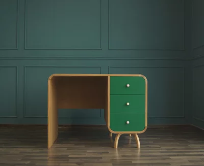 Рабочий стол Ellipse с одной тумбой 100X60X75 CM 4