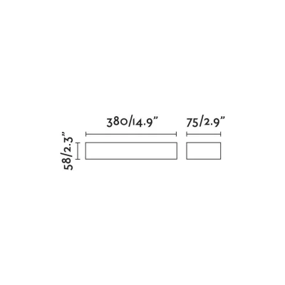 Настенный уличный светильник Doro 38X7.5X5.8 CM 4
