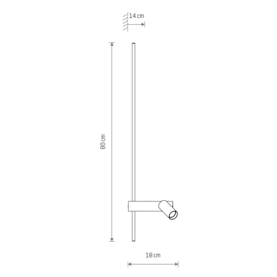 Настенный светодиодный светильник Easy Led Left 5