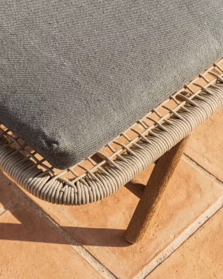 Зеленая подушка для шезлонга из 100% PET 50X175X8 CM 3