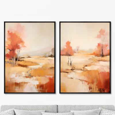 Набор из двух постеров на холсте Landscape Collection 75X105 / 75X105 CM 8