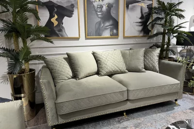 Диван Sorrento 220 трехместный, оливковый велюр 220X101X88 CM 9