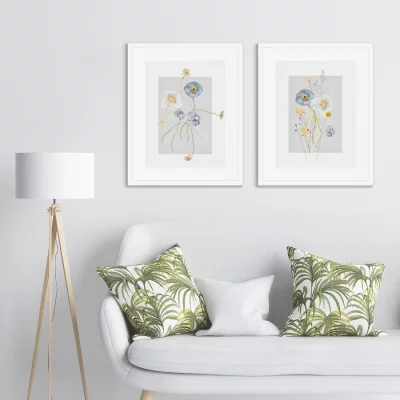 Диптих Floral set in pale shades No8 42X52 / 42X52 CM 4