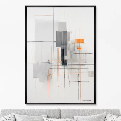 Постер на холсте Crystallization of color 75X105 CM 6