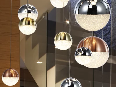 Подвесной светильник Sphere LED цветной 83X220 CM 5