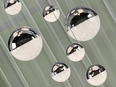 Подвесной светильник Sphere 14L LED Ø60 X500H DIM хром 60X220 CM 5