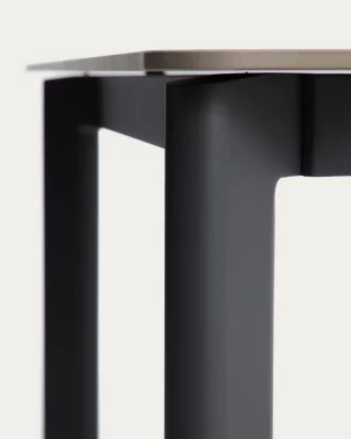 Стол Anafi из спеченного камня и графитового алюминия 180X90X75 CM 5
