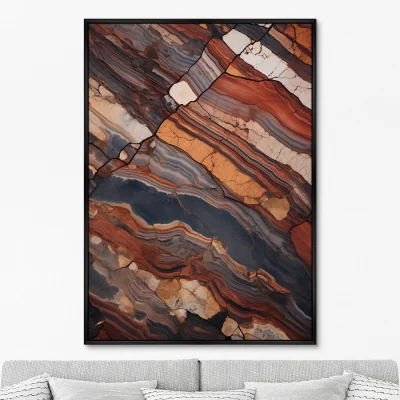 Постер на холсте Stone Color Palette 75X105 CM 6