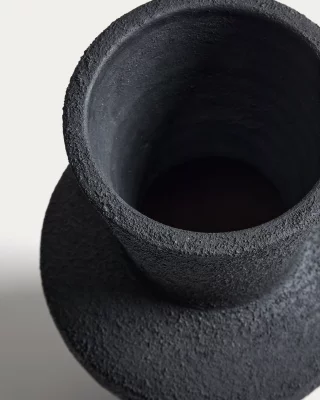 Черная терракотовая ваза Nerun 24X24X46 CM 4