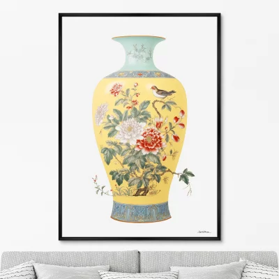 Постер на холсте China porcelain vase 75X105 CM 6