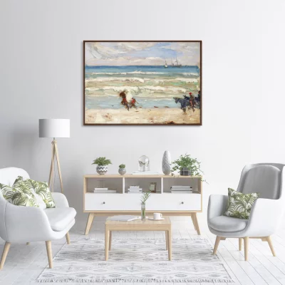 Постер Beach scene Tangier 105X75 CM 3